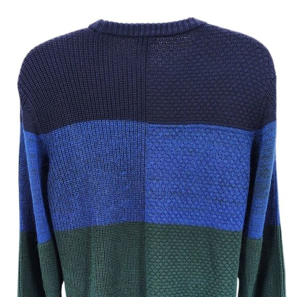 Diesel Crew-Neck K-Everflow Sweater Wool Blend Blue Green Sweater Mens Large - Picture 4 of 10